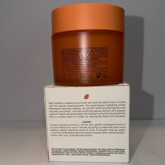 Glow Recipe Papaya Sorbet Enzyme Cleansing Balm Makeup Melting+Smoothing F/S NIB - Picture 9 of 12